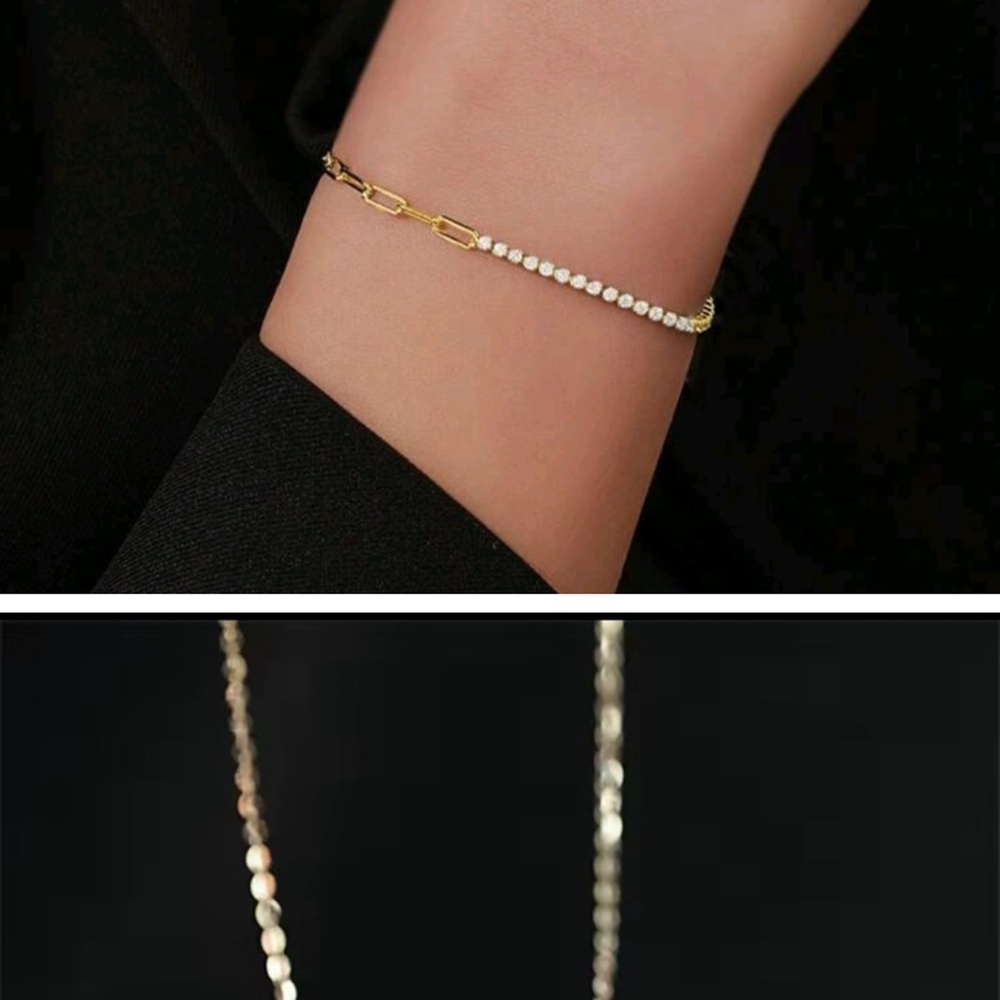 Elegant Gold and Silver Bracelet
